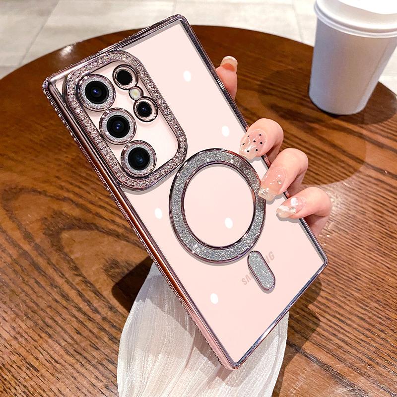 Rhinoguards Rhinestones Bling Chrome Case With Camera Protector for Samsung