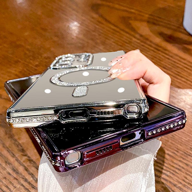Rhinoguards Rhinestones Bling Chrome Case With Camera Protector for Samsung