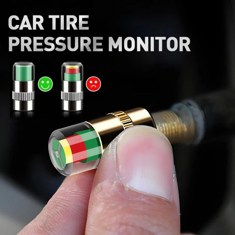 Tyre pressure color indicator