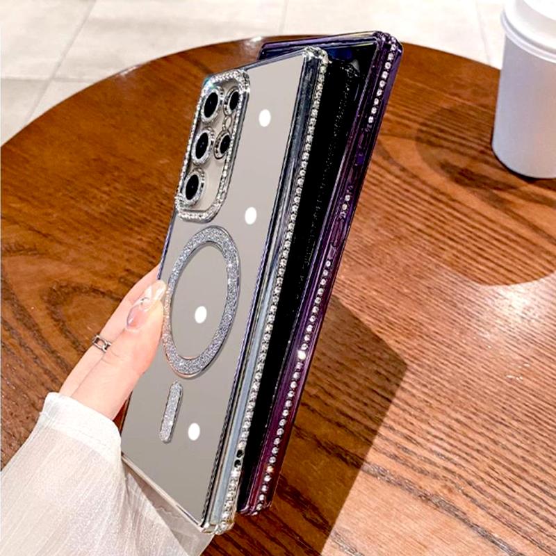Rhinoguards Rhinestones Bling Chrome Case With Camera Protector for Samsung