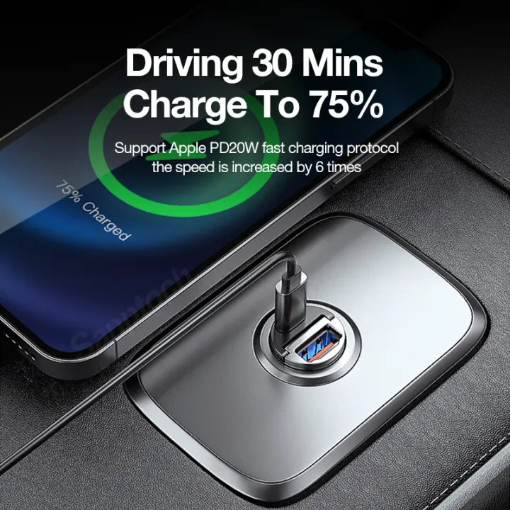 Mini Invisible Car Charger (1 Year Warranty) - Buy 1 Get 1 Free (Auto Applied)