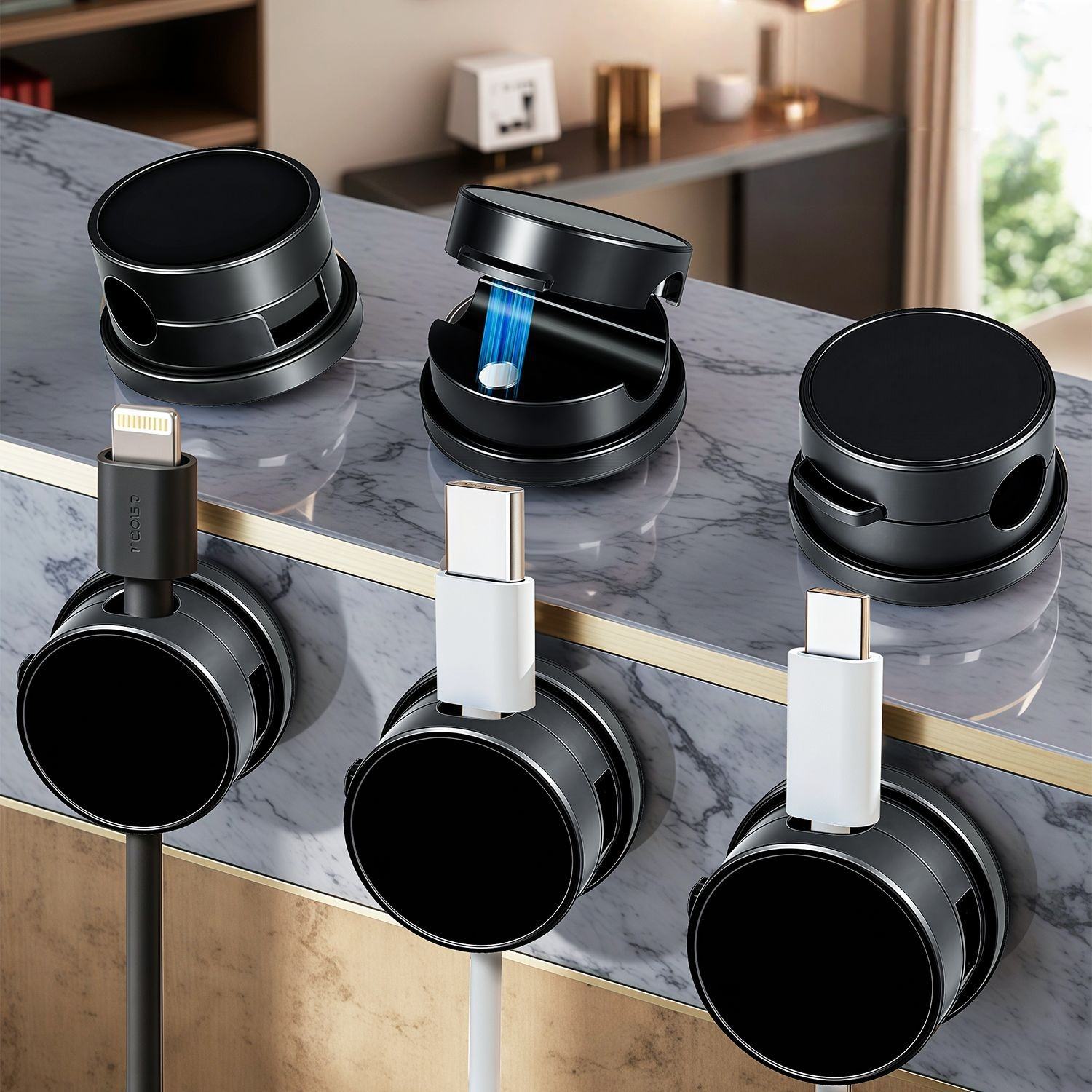 MagnaClip 2.0 360 Rotating Magnetic Cable Organizer