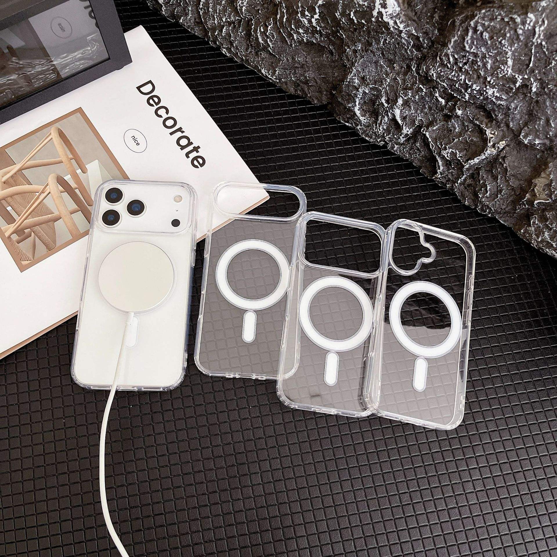 RhinoGuards Magsafe Clear Non Yellowing Shockproof Case - 17 Series