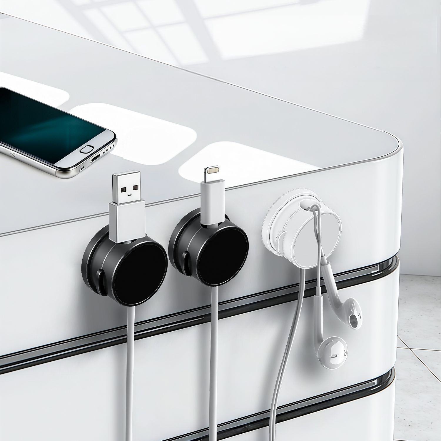 MagnaClip 2.0 360 Rotating Magnetic Cable Organizer