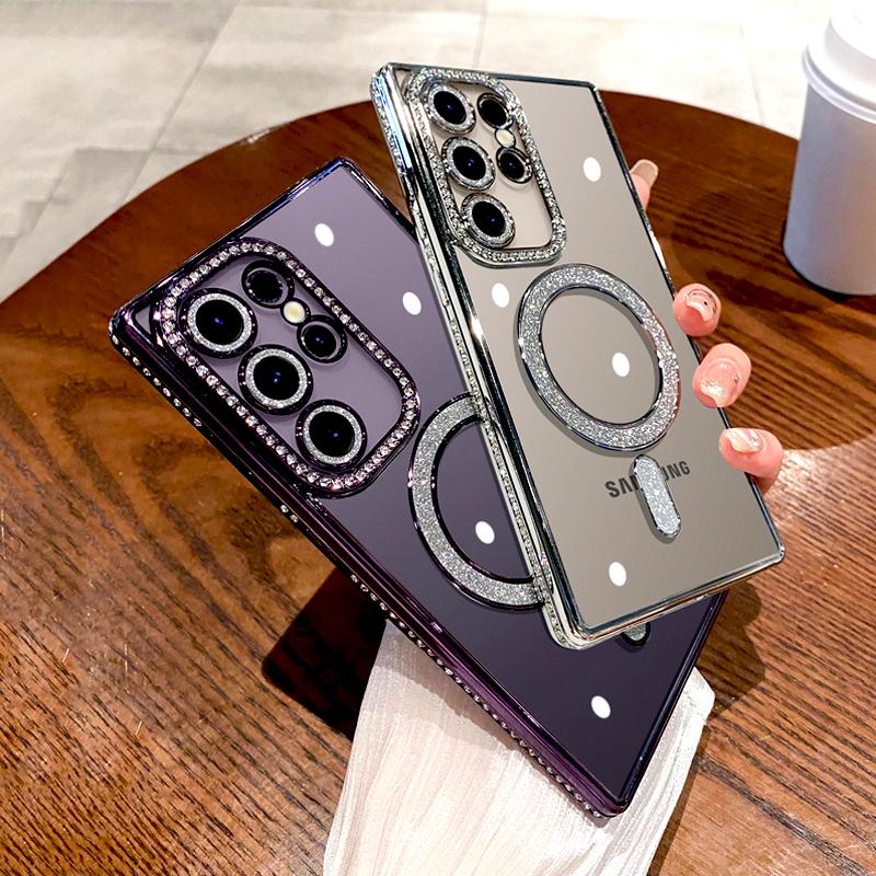 Rhinoguards Rhinestones Bling Chrome Case With Camera Protector for Samsung