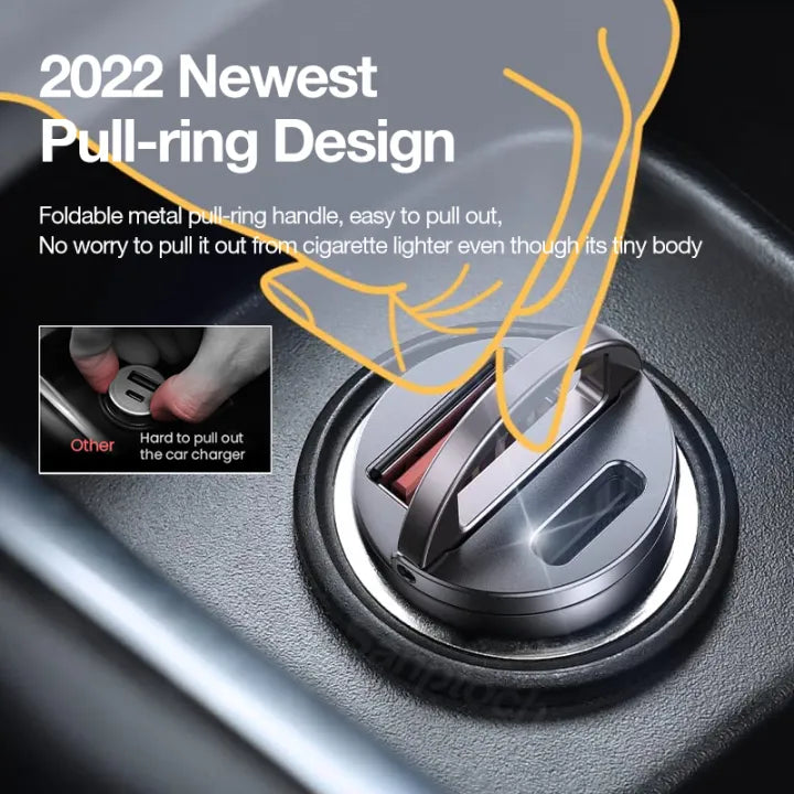 Mini Invisible Car Charger (1 Year Warranty) - Buy 1 Get 1 Free (Auto Applied)