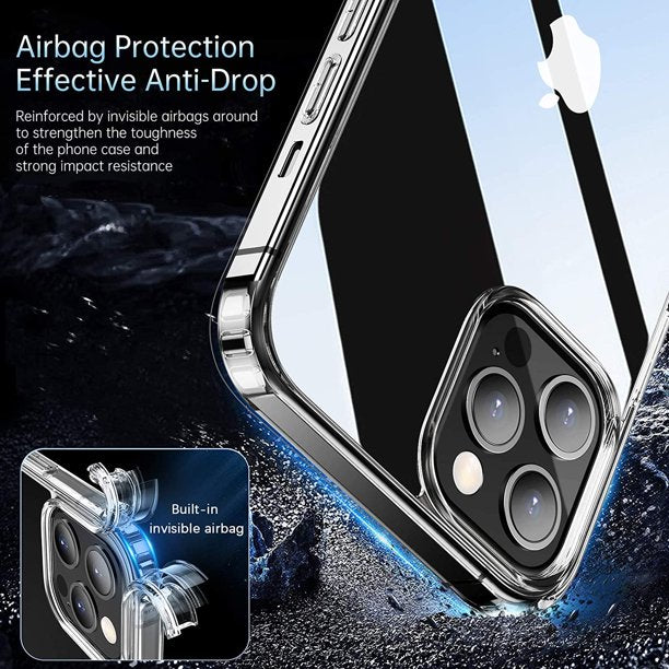 RhinoGuards Minimal Ultra Thin Clear Non Yellowing Shockproof Case. Buy1Get1