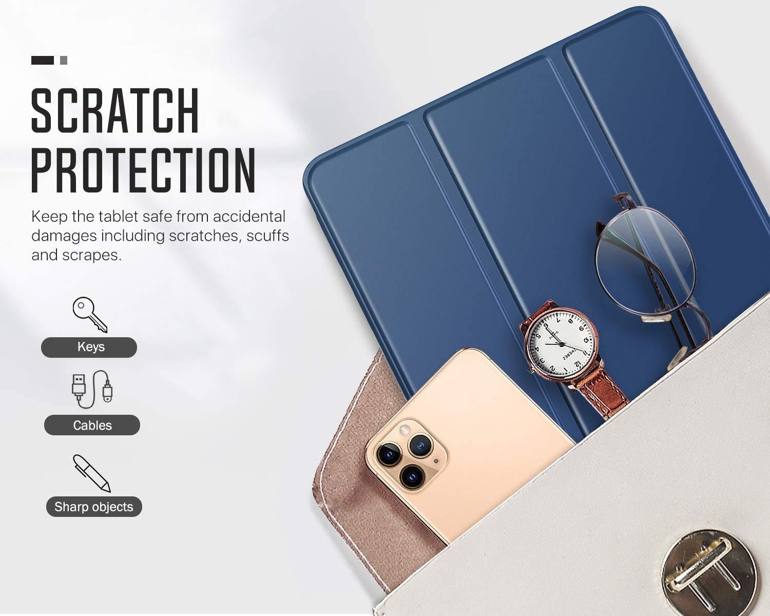 RhinoGuards™ Protective Case, Auto Sleep/Wake Smart Cover (Deepest Black)