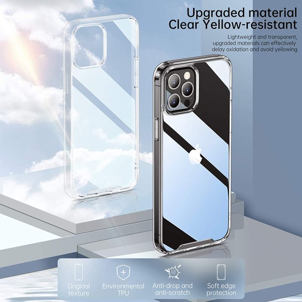 RhinoGuards Minimal Ultra Thin Clear Non Yellowing Shockproof Case. Buy1Get1