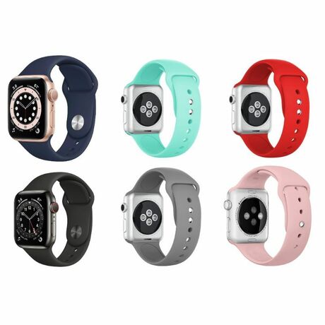 RhinoGuards Stretchable Liquid Silicone Solo Loop Band For Apple Watch