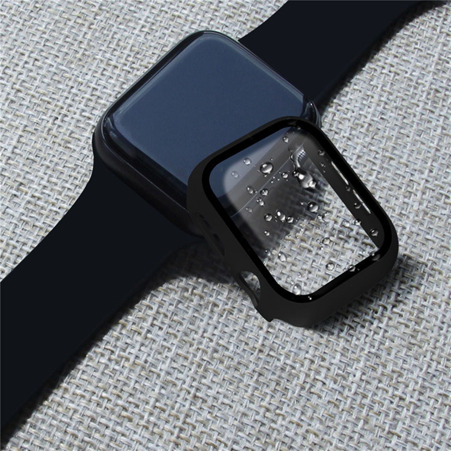 RhinoGuards 360 Full Protection Integrated Tempered Glass + Case For Apple Watch